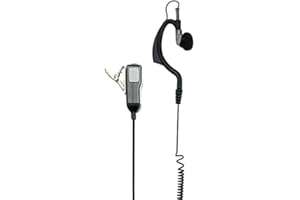 Midland - Microfono con Auricolare Ergonomico Regolabile PTT MA21-XK 2 Pin Kenwood, Audio Chiaro, Comfort Prolungato - Compatibile con Walkie Talkie G10 Pro, G11 Pro, CT990 EB, CT590 S, G13, M-5