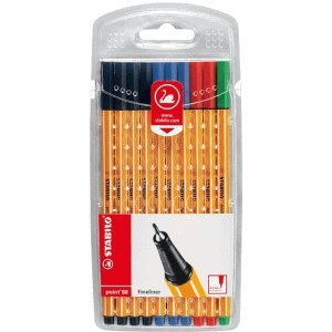 Preisvergleich Produktbild Stabilo 10 x Fineliner Point 88 Etui mit 10 Stiften