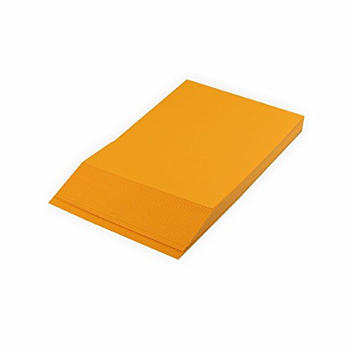 Creleo Tonpapier 130 g, A4 100 Blatt, dunkelgelb