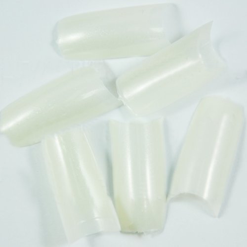 New Authentic 500pcs x Pearl White - French False Nail Tips Acrylic Gel Manicure Makeup (Grade A)