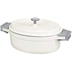 Beka 13392314 Cook On Cocotte ovale + Couvercle en fonte d'aluminium ivoire 31 cm