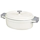 Beka 13392314 Cook On Cocotte ovale + Couvercle en fonte d'aluminium ivoire 31 cm