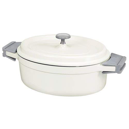 Beka 13392314 Cook On Cocotte ovale + Couvercle en fonte d'aluminium ivoire 31 cm