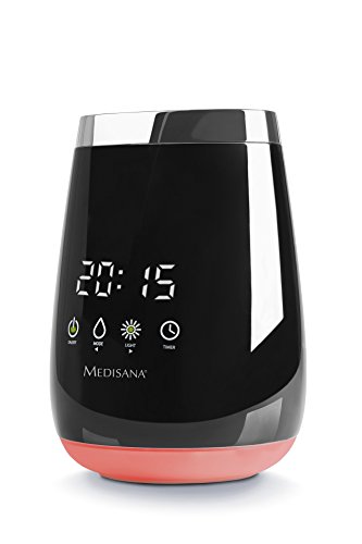 Medisana AD 640 Aroma Diffusor für Duftöle mit LED Wellness Licht in 3 Farben, LED Zeitanzeige, Timer, Ultraschall-Technologie, 100ml - 2