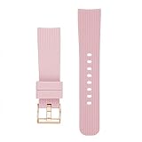 Ersatzarmbänder Universal Silikon Sportuhrenarmband Handschlaufe Weiche Silikon Sportarmbänder Ersatz-Handgelenkgurte Ersatz-Sport-Edition-Band für Samsung Galaxy Watch SM-R810 42MM & Gear 2-20MM