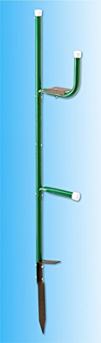 Wenko 8279900 Schlauch-Boy mit Erdspieß, Stahl, 17 x 100 x 2,5 cm, grün - 2