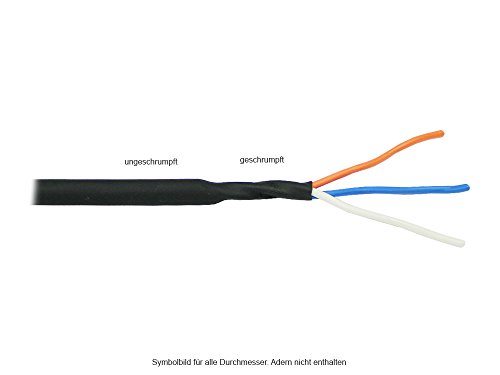 Preisvergleich Produktbild Schrumpfschlauch, schwarz, Schrumpfbereich: 4 bis 2 mm, 1m, Good Connections®