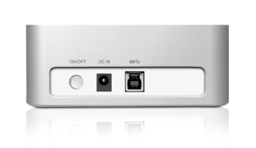 Icy Box IB-120CL-U3 2-fach Dockingstation für 2,5″ (6,35 cm) und 3,5″ (8,9 cm) SATA HDD/SSD mit USB 3.0, Klonfunktion und JBOD (silber/weiß) - 3