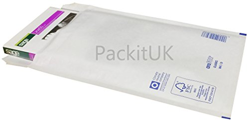 100 LIGHTWEIGHT PADDED AROFOL ENVELOPES SIZE 4 180mm X 265mm CLASSIC WHITE JIFFY MAIL LITE TYPE ROYAL MAIL LARGE LETTER SIZE