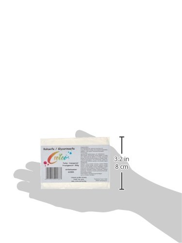 Creleo 610001 Glycerinseife Gieß Seife / Rohseife zum Seifengiessen, 500 g, transparent - 2