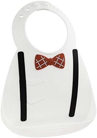 Make My DayBaby Bib Scholar, White/Red/Black
