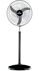 Prime Cube Impactor 400mm Bullet Fan/Farata Fan/Pedestal Fan with Adjustable Height (Black)