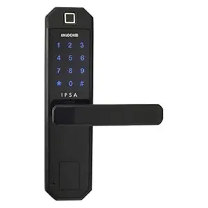 IPSA Series 30 Digital Smart Door Lock Bluetooth Fingerprint Password RF Card and Emergency Key Black