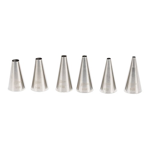 Patisse 11207 Spritztüllen Set Rund, 6 teilig
