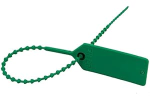 FSSS Ltd SECURITY FIRE SAFETY SUITCASE TAG TAMPER SEALS X 50 GREEN