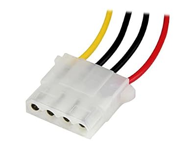 StarTech.com Câble d'Extension Alimentation Molex LP4 30 cm - Rallonge de Câble Alimentation LP4 4 Broches - Mâle vers Femelle