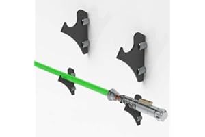 WANLIAN Support de Sabre Laser, Support de Sabre Laser Mural, Convient pour FX Support de Sabre Laser, épée, Sabre Laser et Sabre Laser Star Wars 1 Une Paire