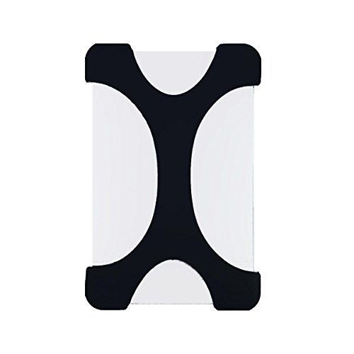 GLOTRENDS X-Form Stoßfest Festplatte HDD Silikon Case Cover Schutzfolie für Seagate Backup Plus Externe Festplatte, Toshiba Canvio Basics, Canvio Slim II Tragbare 6,3 cm externen Festplatte (Schwarz)