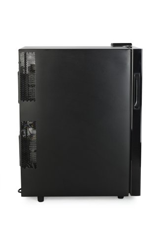 Amstyle Design Weinkühlschrank 2 Temperaturzonen Klima-Zonen Schwarz 48 Liter 18 Flachen Getränkekühlschrank 8-18°C Weinkühler Weinklimaschrank Glastür Freistehend Rot & Weißwein Höhe 64cm (EEK: C) - 18