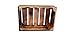Produktbild Teramico Holzkiste Box Holzbox Regal geflammt 38x28 x15 cm, sehr Massive Flache Obstkiste Apfelkiste als Kiste Box Wandregal Küchenregal CD Regal für alle Regale oder Aufbewahrungskisten