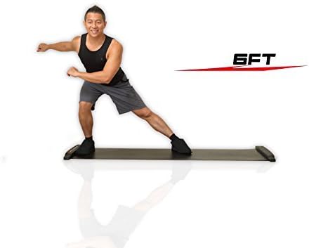 Balance 1 Slide Board-70 Inch(6FT)-Super Smooth Board with free Lycra booties! by Balance 1