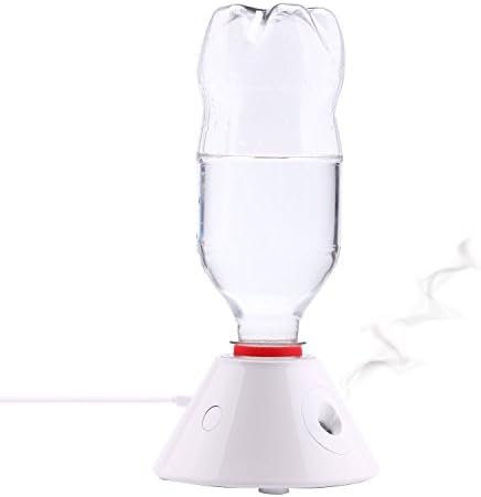 Mini Humidifier / Cool Mist Humidifier/ USB Humidifier Portable Design No Noise Automatic Shut-off Compatible with Coca Cola Bottles for Office and Bedroom (White)