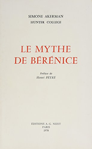 Book's Cover ofMythe de Berenice