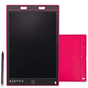BESTOR Portable Ruff 12 inches LCD Paperless Memo Digital Tablet Notepad E-Writer/Writing/Drawing Pad (Red)