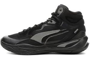 PUMA Homme Playmaker Pro Mid Chaussure de Basketball, Noir, 43 EU