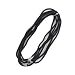 Mytoptrendz® Long Thin Black Stretchy Elastic Headbands with metal ( Black Thin Pack of '6')
