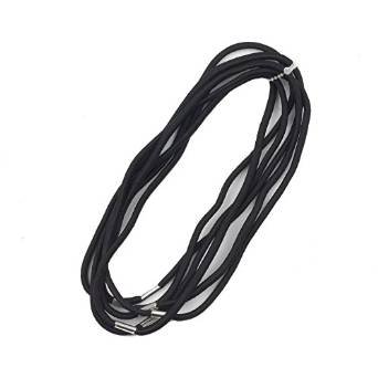 Mytoptrendz® Long Thin Black Stretchy Elastic Headbands with metal ( Black Thin Pack of '6')