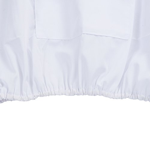 Imkeranzug Jacke und Hose mit Bienenhut und Schleier aus Polyesterfasern weiß - 9