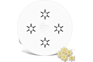 MY PASTA Accessoires adaptés pour machine à pâtes Kitchenaid Pastamaker - Disque à pâtes compatible Kitchen-aid - Insert de fixation matricielle Pastadisc pour pâtes maison (Zucca 2)