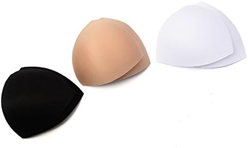 Vogue of Eden?-New Replacement Comfortable Bra Pads for Seamless Sports Bra - BLACK ,WHITE ,BEIGE