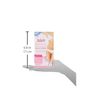Nads Hair Removal Bikini and Underarm Wax Strips Strips - Pack of 24 Strips - Image 4