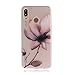Produktbild Bear Village® Hülle für Huawei P20 Lite, Ultra Dünn Durchsichtig Silikon HandyHülle Tasche, Huawei P20 Lite TPU Kratzfest Rückseite Schutzhülle, Blume 1