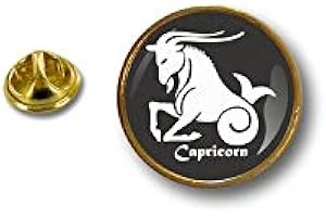 AKACHAFACTORY Akacha Spilla Pin pin's Spille spilletta Badge Segno Zodiacale astrologia Capricorno