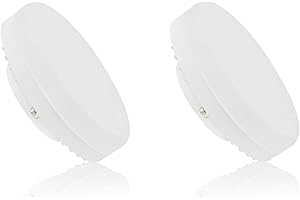 ADAKAT Zestaw 2 sztuk, ściemniana żarówka LED GX53 6 W, biała dzienna 4000 K