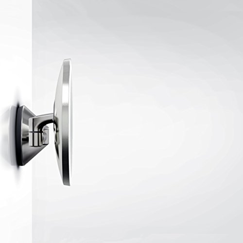 simplehuman Edelstahl, Netzteil, Kabel Wandhalterung Sensor Spiegel mit 5-fach Vergrößerung, Silber - 7