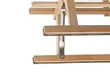 Impag® Holzschlitten Rodelschlitten mit Zuggurt und Lehne Davos 115 cm lang - 5