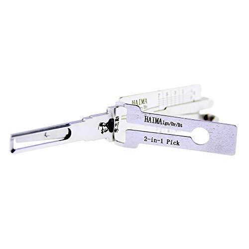 loboo Outil de serrurier Lish I Haima 2 en 1 Auto Pick et Décodeur