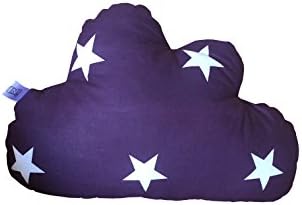 Cloud Shaped Stars Cushion Pillow Blue Bedroom Kids Cute Decoration Bedding Cushion Cute 100% Cotton Cloud Pillow Star Pillow Cushion