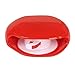 Produktbild Crewell Tragbarer In-Ear Kabel Wrap Case Hülle Silikon Kopfhörer Draht Organizer Winder rot