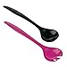 Produktbild KUHN RIKON Salatbesteck, Melamin, schwarz/Fuchsia, 29.2 x 6.6 x 2.5 cm