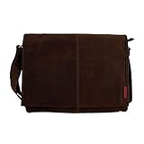 Maße (BxHxT): ca. 42x29x9cm Laptoptasche Messenger-Bag aus geöltem Buffalo Leder 42x29x9 cm. Extremely rugged Outback Wear.Modell: Darwin , Farbe / Colour:Dark Muskat