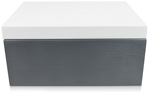 Universal Holzkiste mit Deckel für Aufbewahrung – Kiefer Zweifarbig Lackiert – ca. 33 x 24 x 16 cm – Venkon ® - 4
