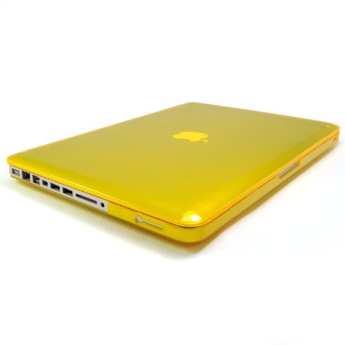 Moderne Notebookhülle für Apple Macbook Pro 13″ 13,3 Zoll !!!Retina!!!, Hardcase, Schutzcase, Etui, Kunststoff-Hülle, Laptop case, Protector, Hartschale, Hartschalenkoffer, Schutzcover 2-teilig, transparent, durchscheinend gelb, Kratzschutz, Schutzhülle, Rahmenschutz, Kunststoffhülle, Hülle, Case, Seitenschutz, steckbar, Marke Incutex - 5