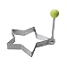 Produktbild RotSale® 1x Edelstahl Spiegeleiform Küche Werkzeug Antihaft Pancake Stern Form für Eier Spiegelei Braten Fried Egg Shaper