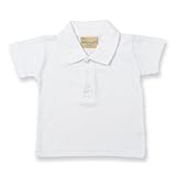 polos unisex deportivos Cuello encintado. Larkwood- Polo de manga corta para bebé unisex (18-24 meses/Blanco)