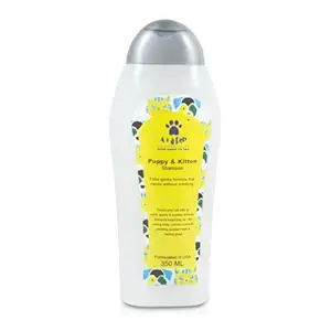 A+a Pets' Natural Tearless Puppy and Kitten Gentle Shampoo with Oats and Vitamin E | pH Balanced, Cruelty Free, Paraben Free, Formulated in USA